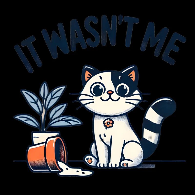 It Wasn’t Me – Unschuldsblick einer Katze