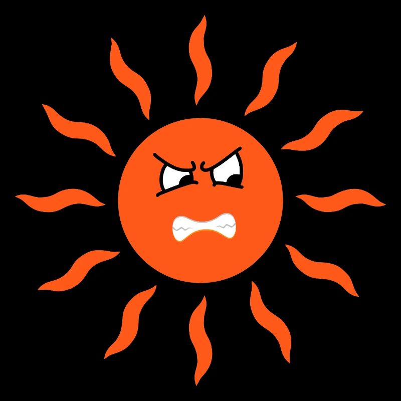 Angry sun