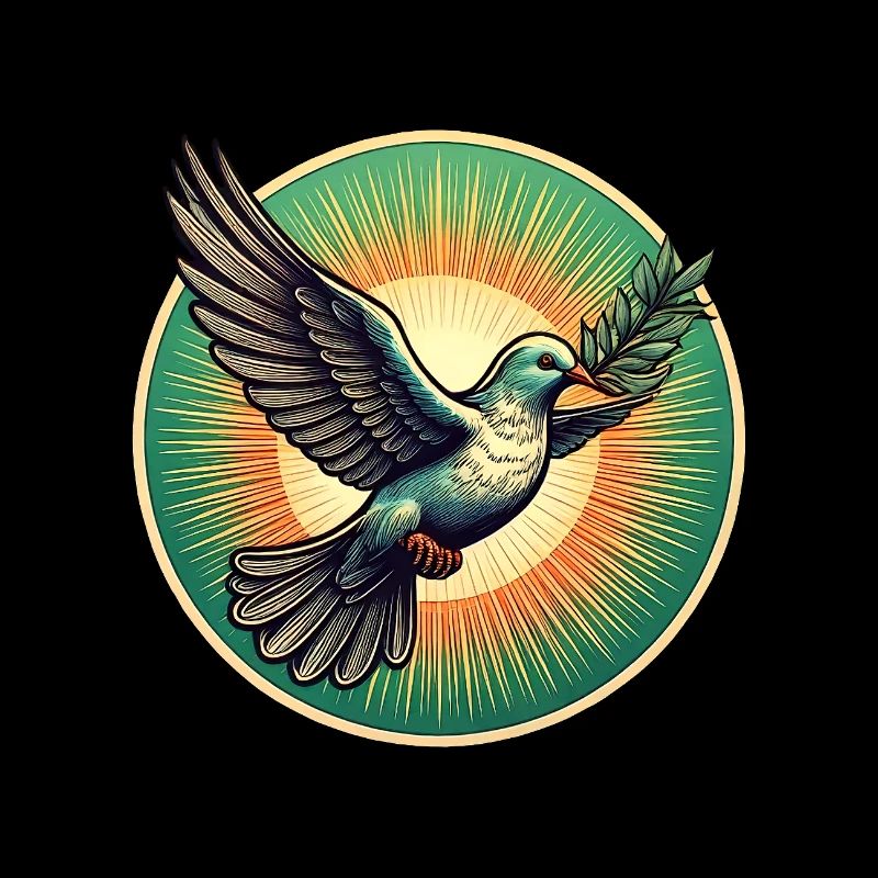 A dove bringing hope