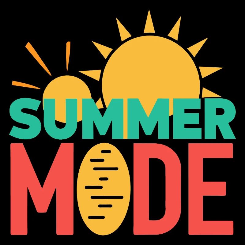 Mode été activé - Conception typographique colorée