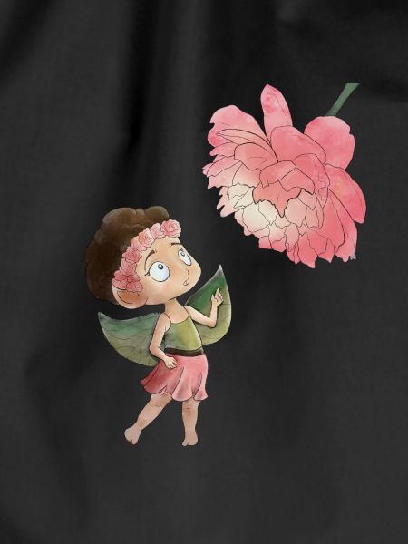 Magical fairy with peony