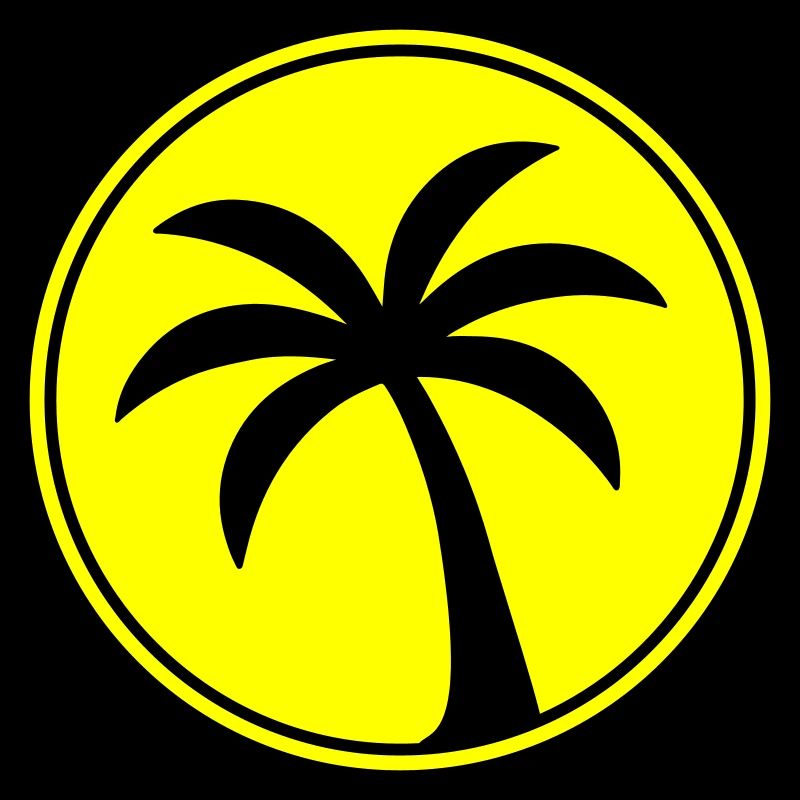 Palm tree icon beach