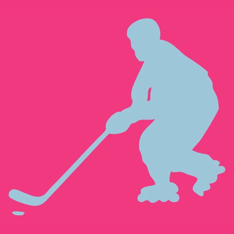 roller inline hockey silhouette character