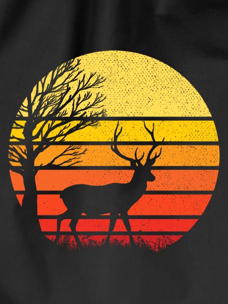 deer and sunset - nature