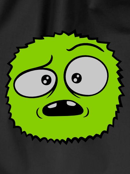 Hairy monster skeptical face