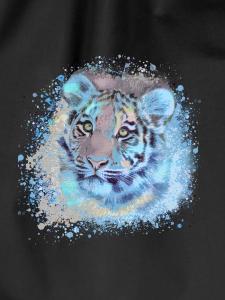 tigerbaby,tiger,blue,graffiti,painting