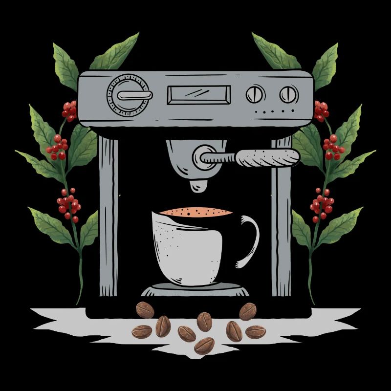 Espresso machine coffee plant