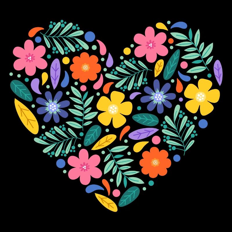 Cœur de fleurs