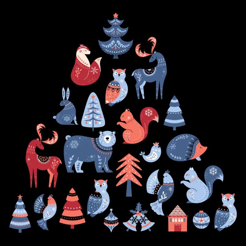 Scandinavian inspired Christmas tree