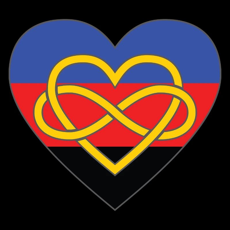 Polyamory Infinity Heart Pride