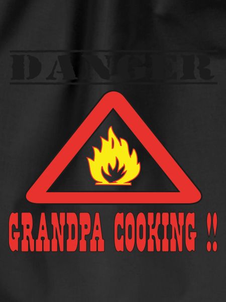 Danger grandpa cooking