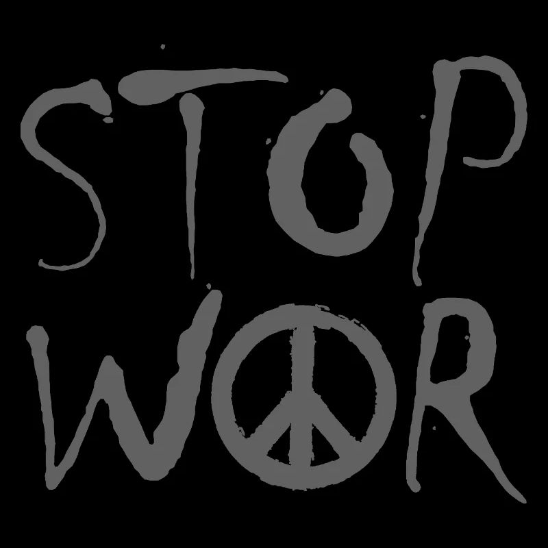 STOP WAR AVEC LE SIGNE DE PAIX Symbole de la paix – NO WAR
