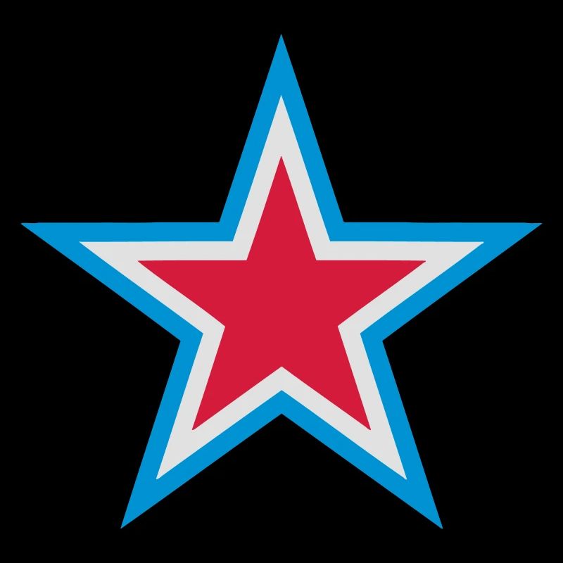 Blue Star Red White