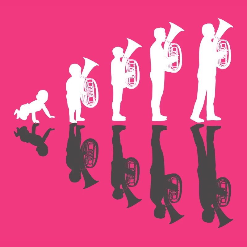 Baritone musician evolution wind musician baritone player