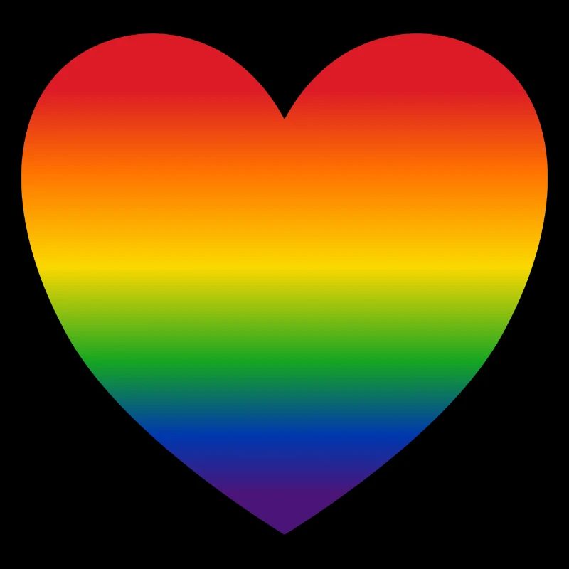 Herz Regenbogenfarben Geschenk