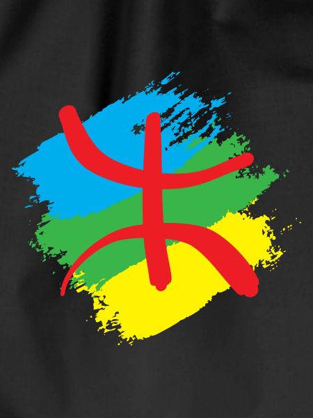 Stylized Amazigh flag