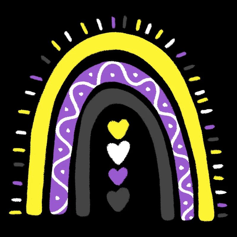 Nonbinary Pride Flagge Regenbogen