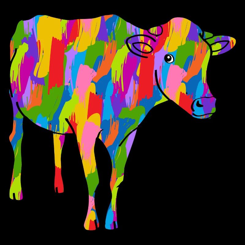 Vache coloré
