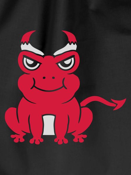 Dämon Teufel Hörner Frosch