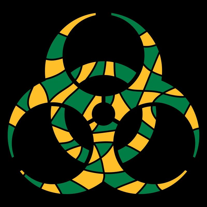 Symbol Biohazard Cracks Design