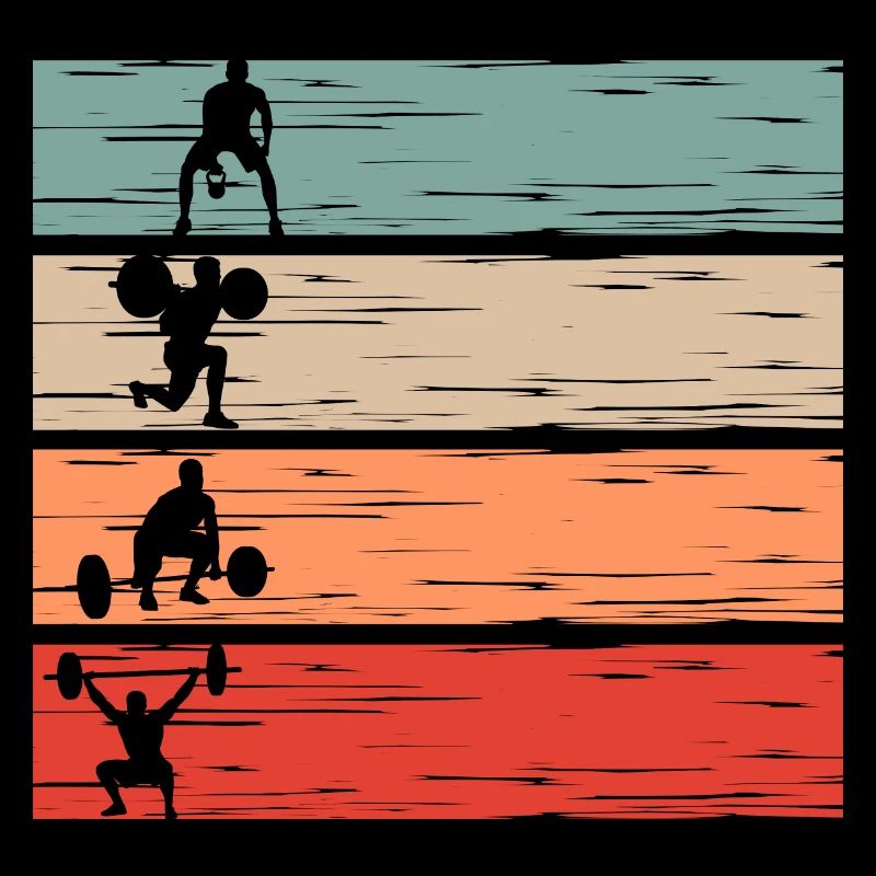 Gym Bodybuilding Training retro