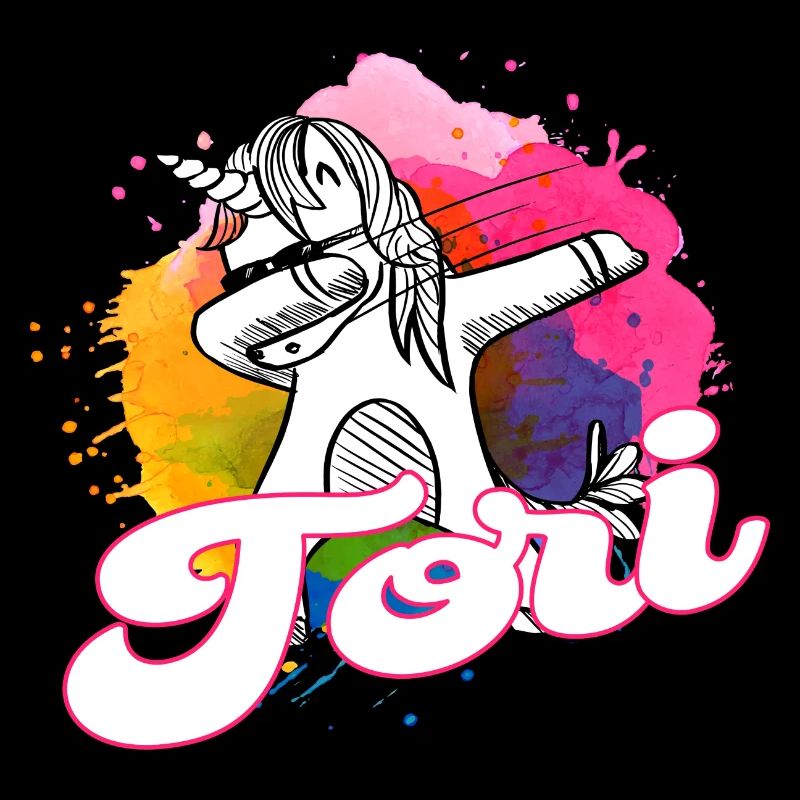 TORI - Beautiful name with dabbing unicorn