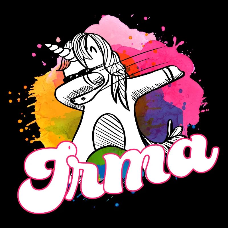 IRMA - Schöner Name mit dabbing Einhorn