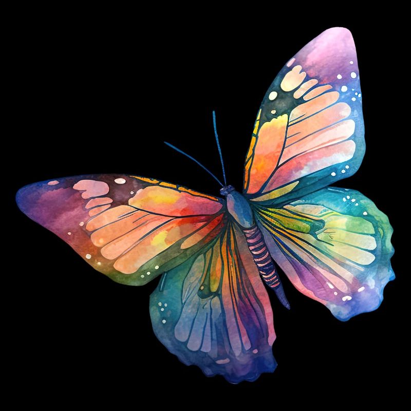 Schmetterling Regenbogenfarben