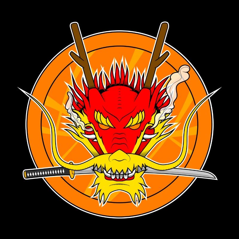 dragon rouge
