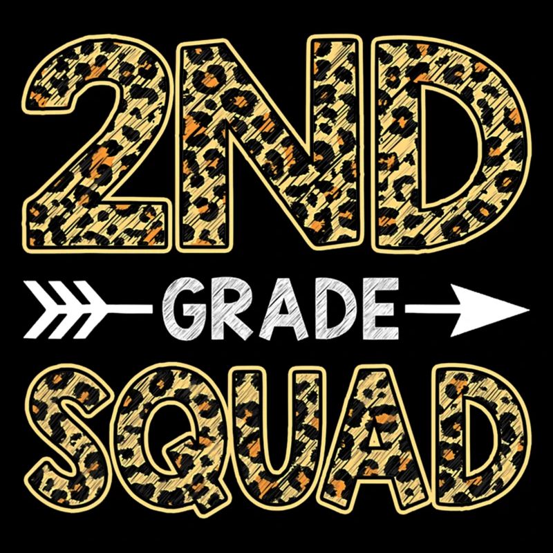 2Nd Grade Squad Leopard Second Grade Teacher Stud