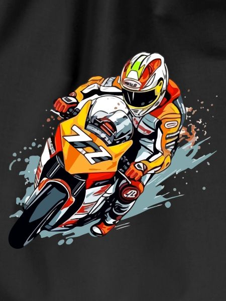 Racing motorcycle n°77