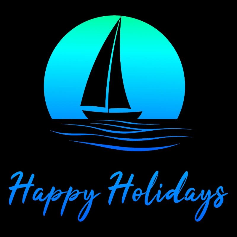 Sailboat Design - Happy Holidays