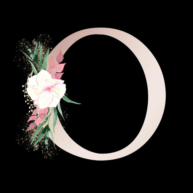 Monogramme personnalisable O Floral