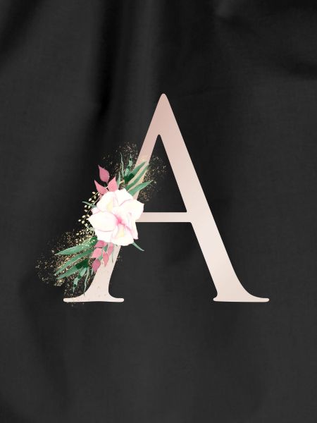 Personalisierbar Monogramm A Floral