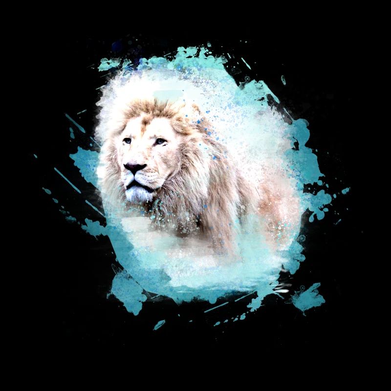 lion,lion's head,graffiti,green,white lion,graffiti