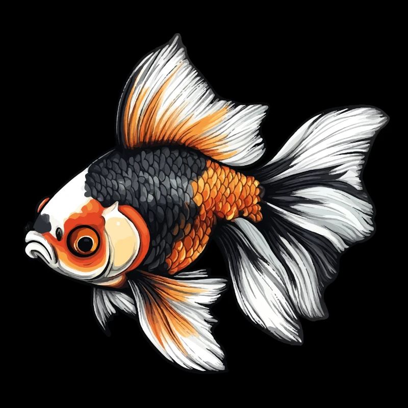 Fancy Calico Veiltail Goldfish