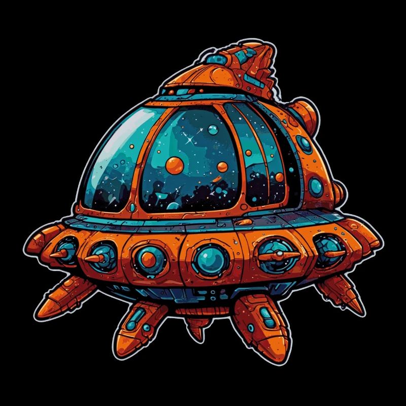 Imaginative Spaceship Flying Saucer