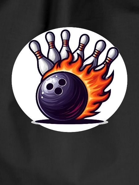 Burning bowling ball