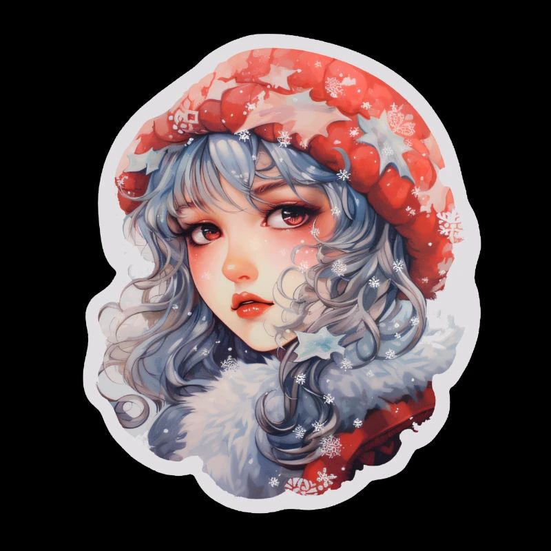Fille d’hiver de Noël