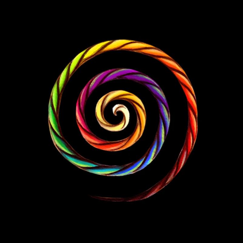Regenbogen-Spiralseil