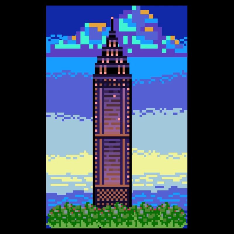 Pixel Skyscraper