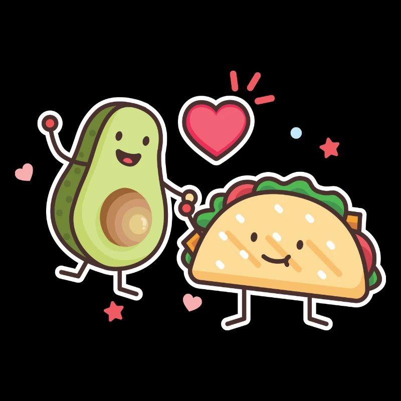 Avocado Taco Liebe Mexikanisch Geschenk 005-022
