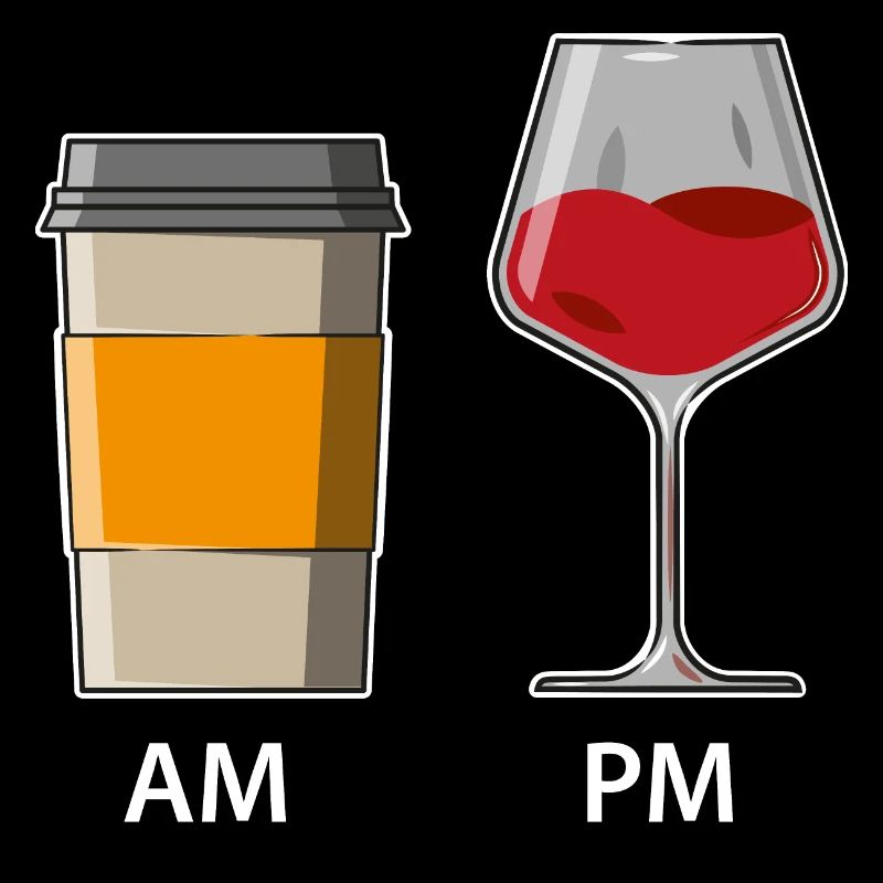 AM PM - Café le matin - Vin le soir