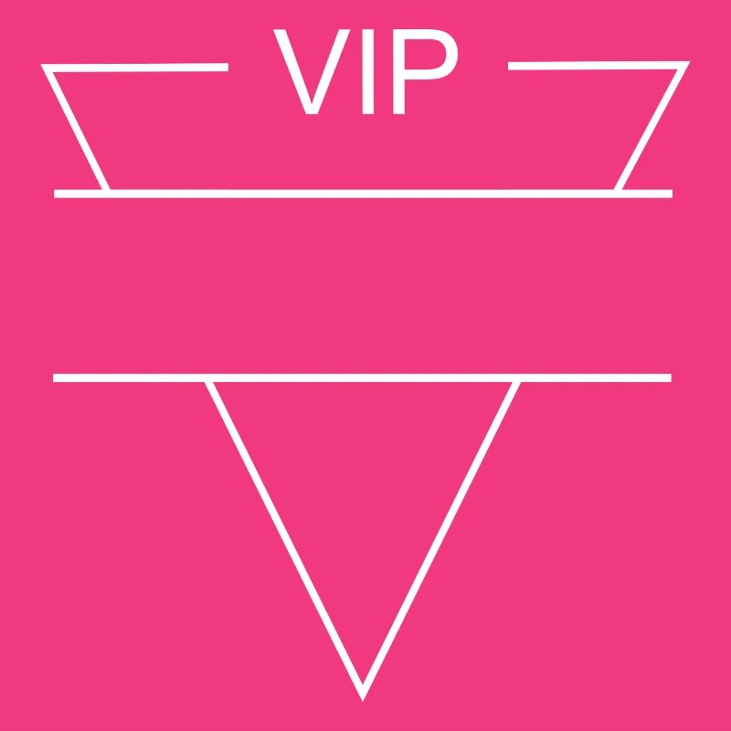 VIP logo white - triangle shape