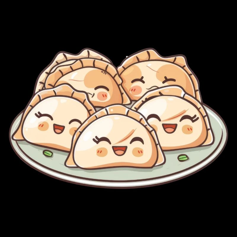 Bande dessinée mignonne de Maultaschen
