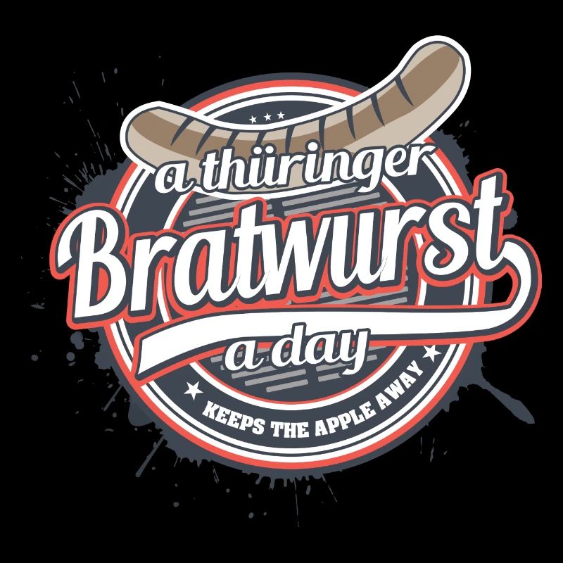 A thüringer Bratwurst a day keeps the apple away