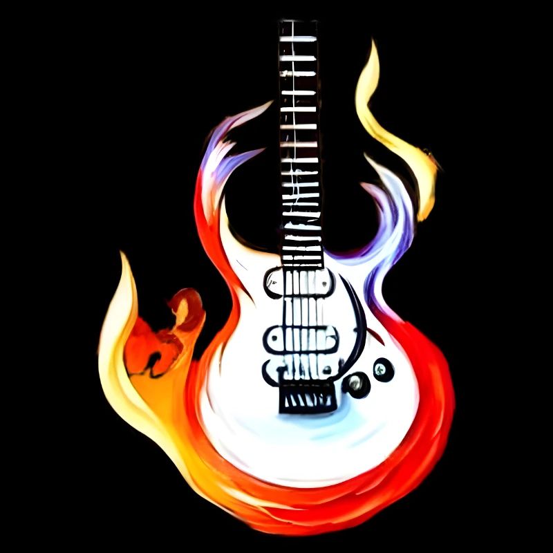 Fiery guitar