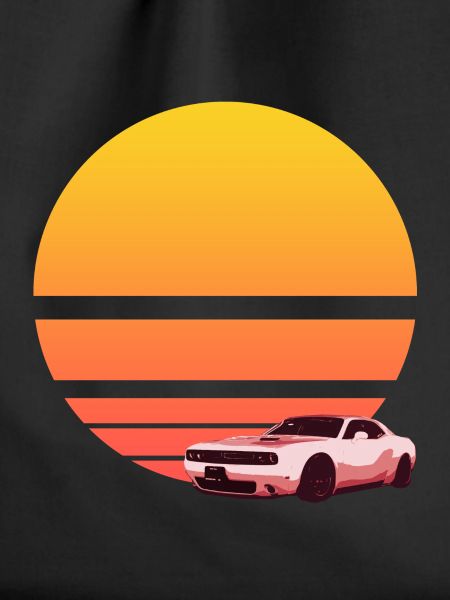 Synthwave Sunrise Car
