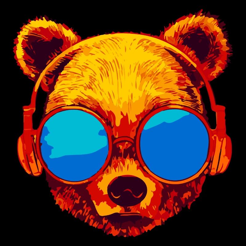 Bear with sunglasses