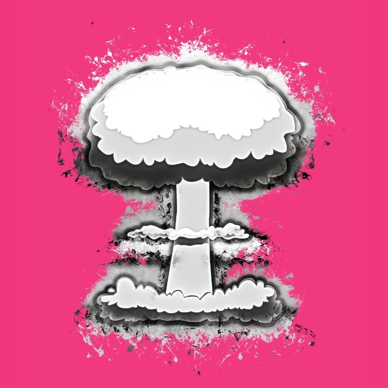 Explosion nuklear hell glühend